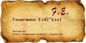 Feuermann Ezékiel névjegykártya